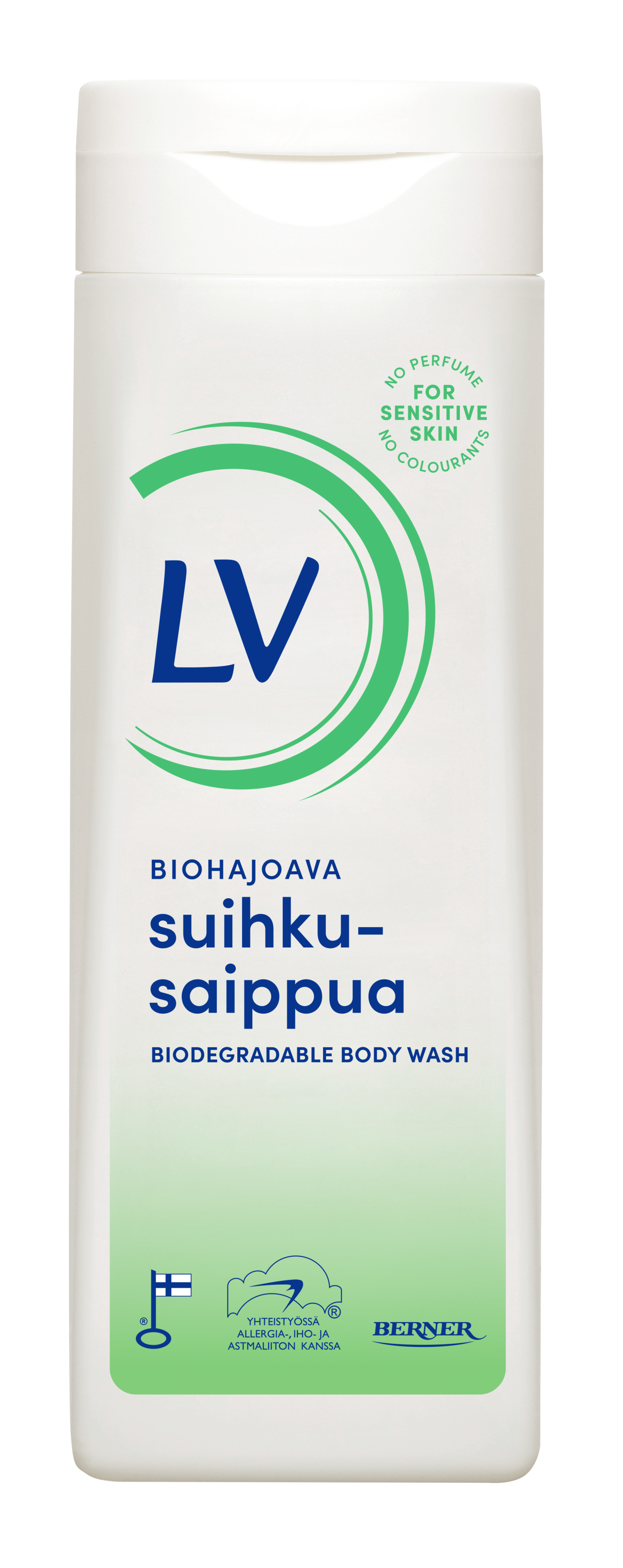 LV biohajoava suihkusaippua 250ml herkälle iholle