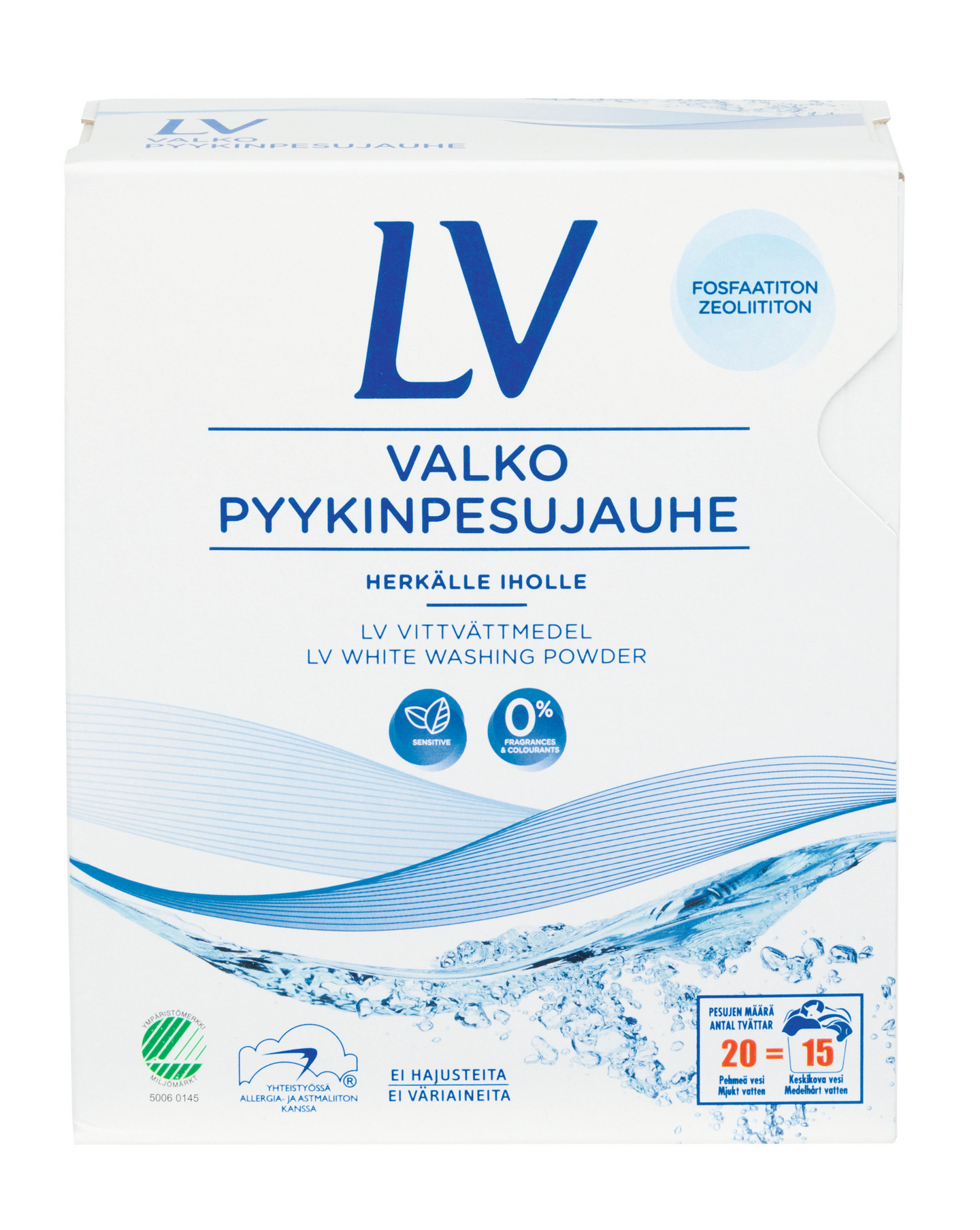 LV pyykinpesujauhe 750g valkopesu