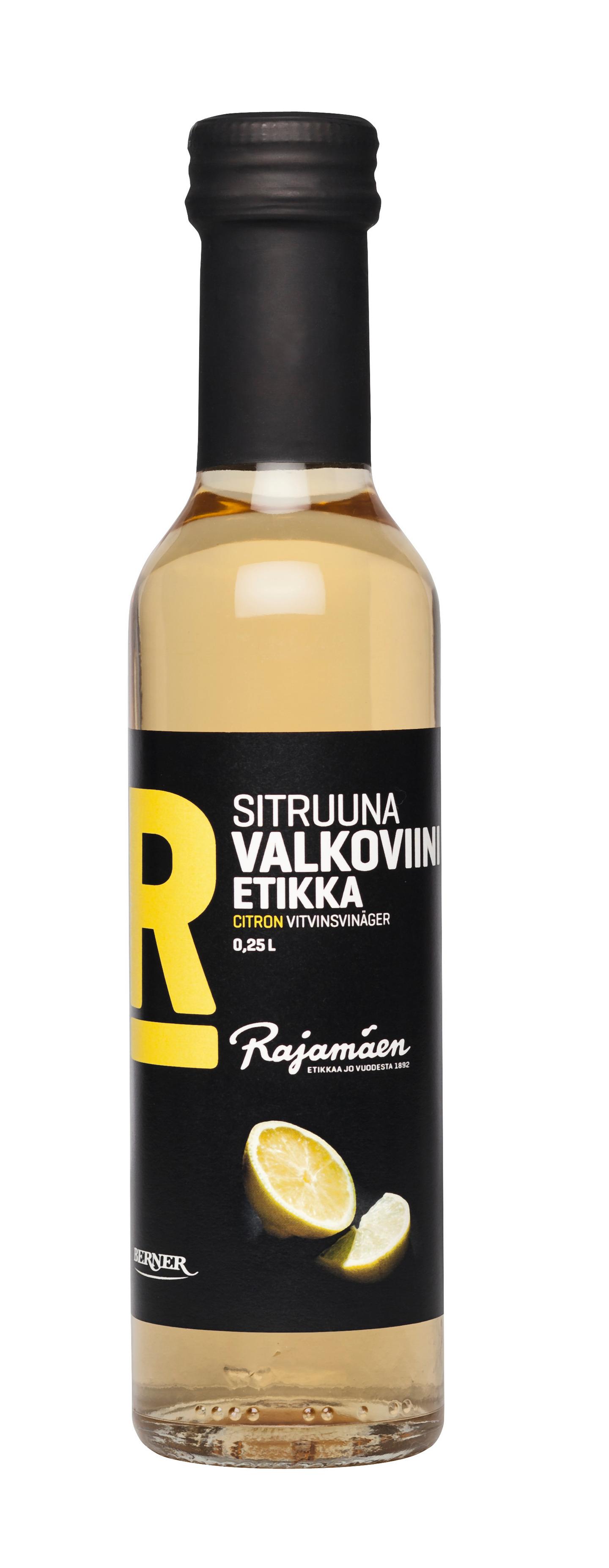 Rajamäen Sitruuna Valkoviinietikka 250ml