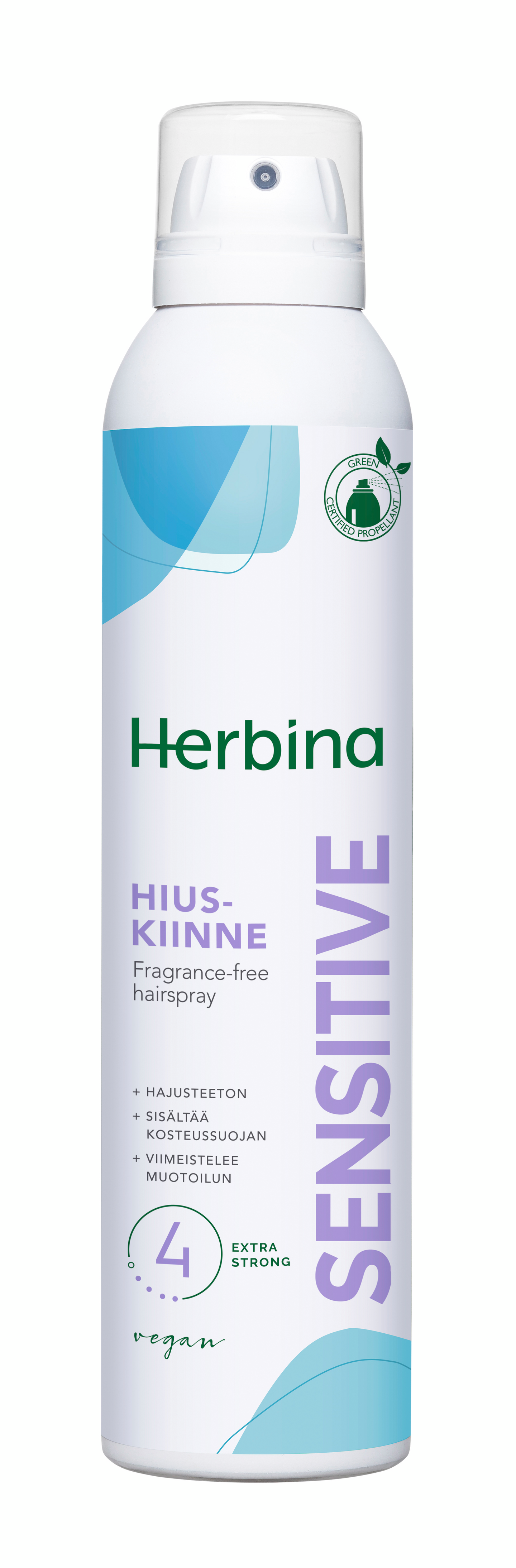 Herbina hiuskiinne 250ml sensitive erittäin voimakas hajusteeton
