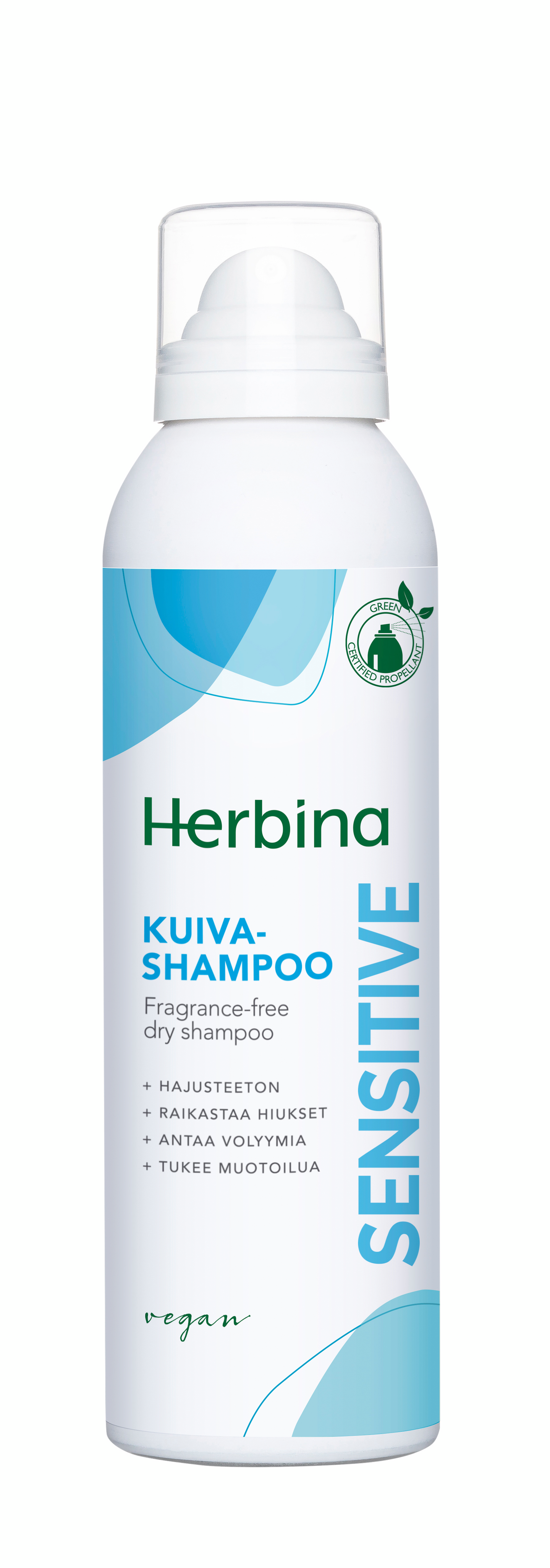 Herbina kuivashampoo 200ml Sensitive hajusteeton