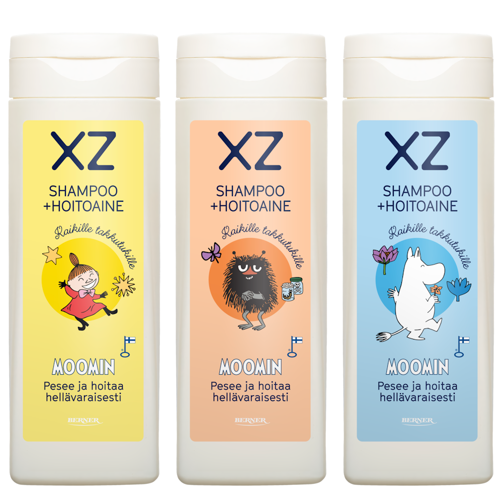 XZ shampoo ja hoitoaine 2in1 250ml muumi — HoReCa-tukku Kespro