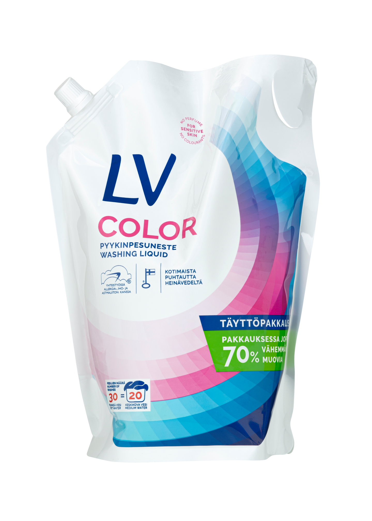 LV Color pyykinpesuneste täyttöpussi 1,5L