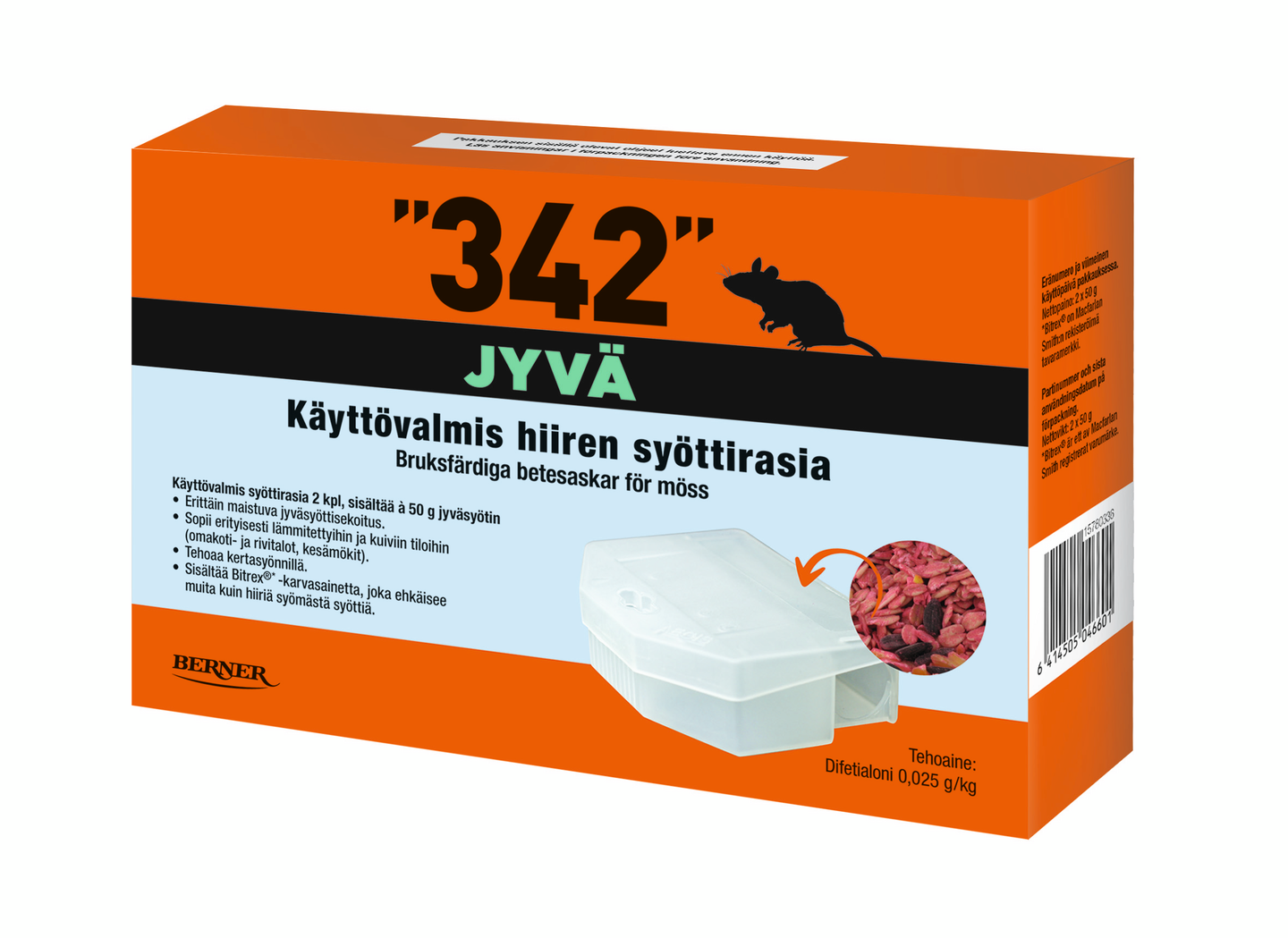 342 syöttirasia 2kpl a 50g jyväsyötti