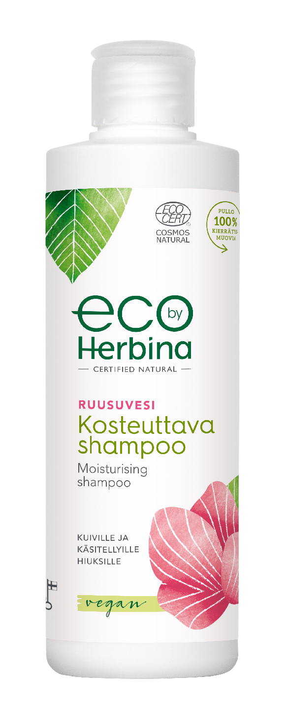 Eco by Herbina shampoo 250ml Ruusuvesi
