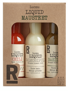 Rajamäen Luomu Liquid mausteet 3x40ml