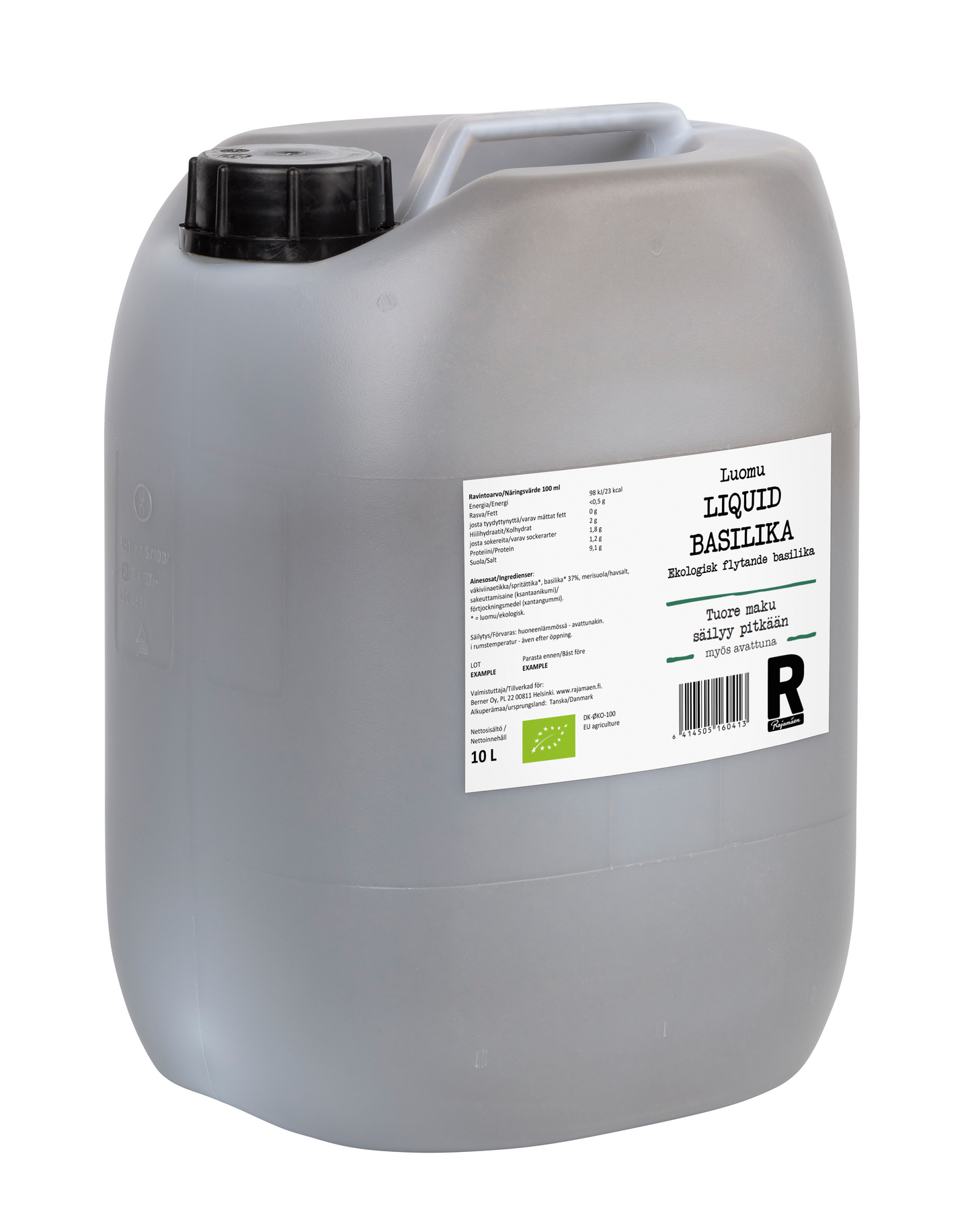 Rajamäen liquid basilika 10l luomu