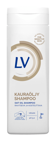LV shampoo 250ml ravitseva ja kosteuttava kauraöljy