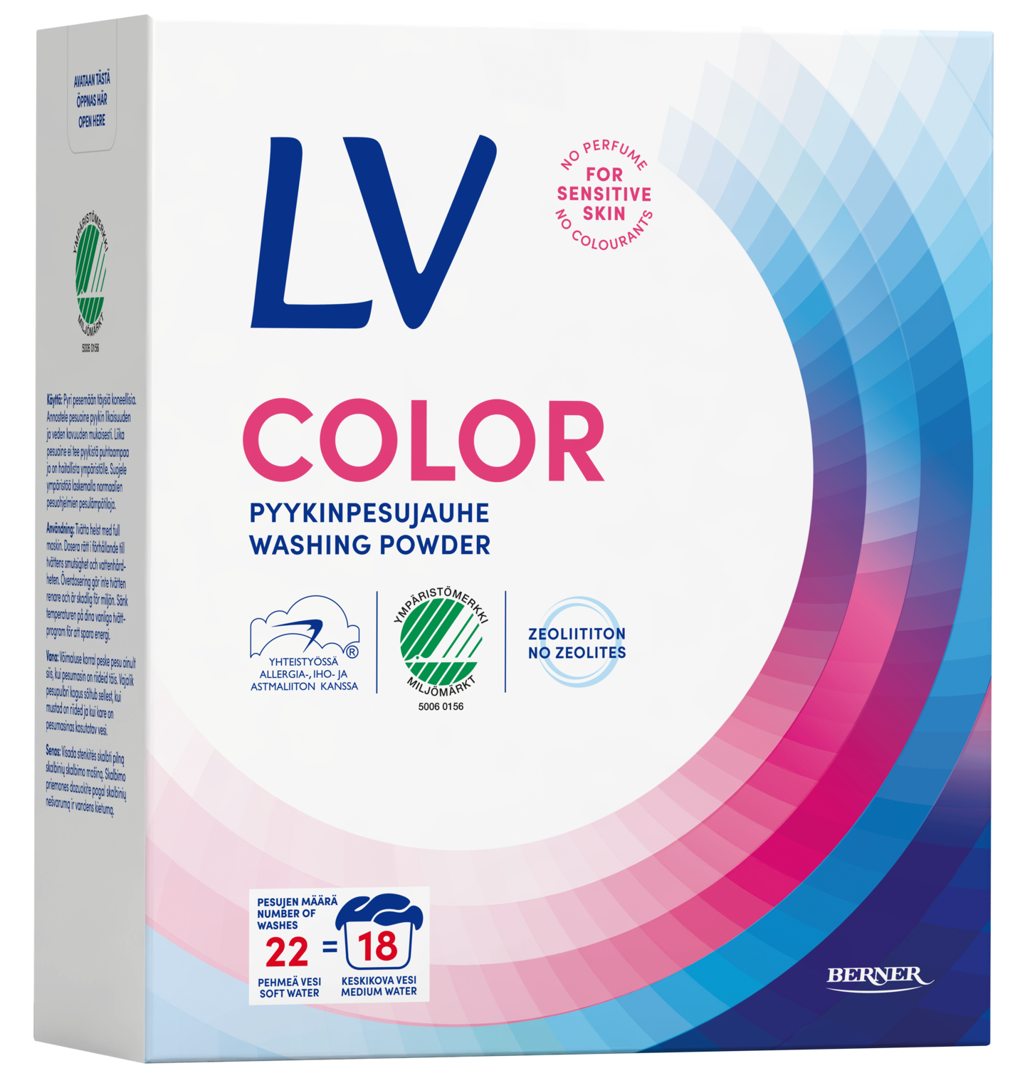 LV pyykinpesujauhetiiviste 750g Color