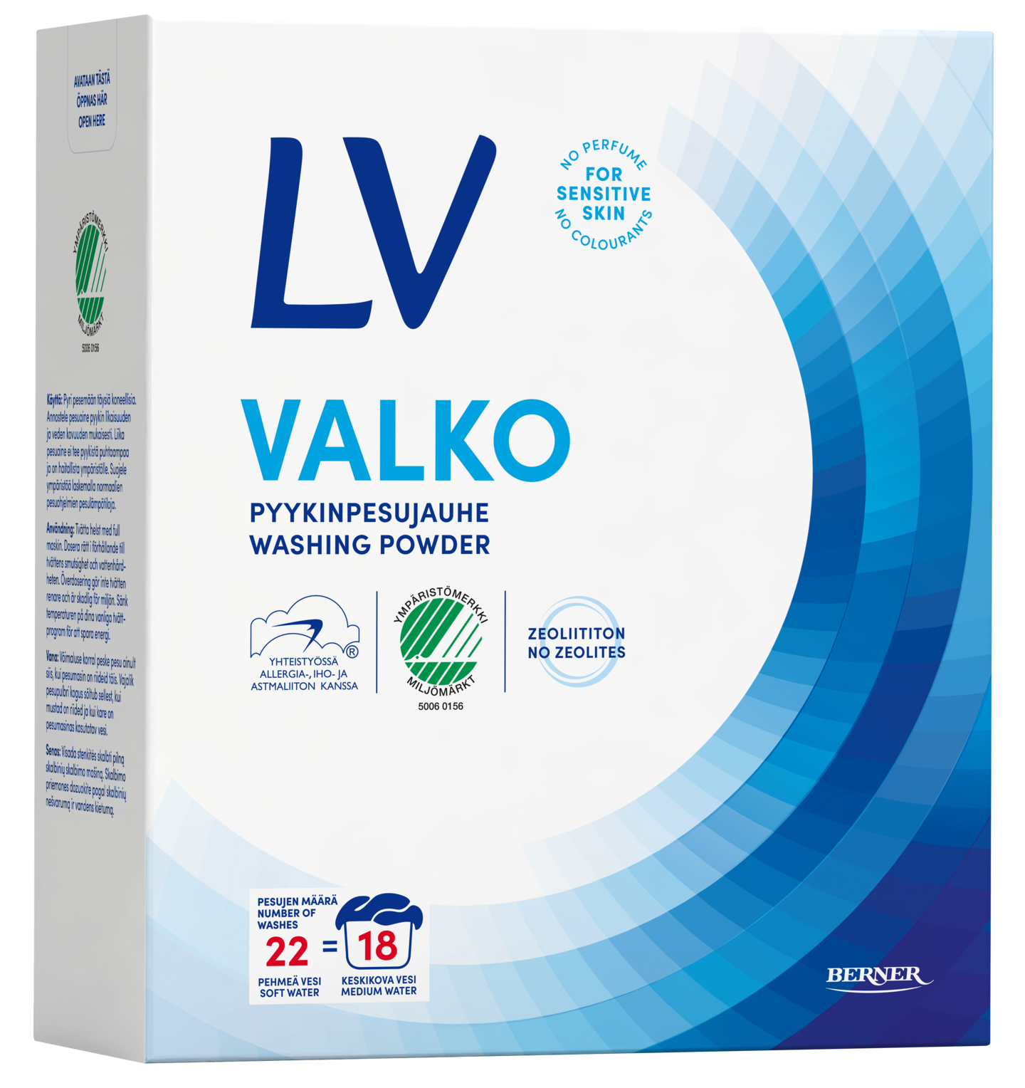 LV pyykinpesujauhetiiviste 750g Valko