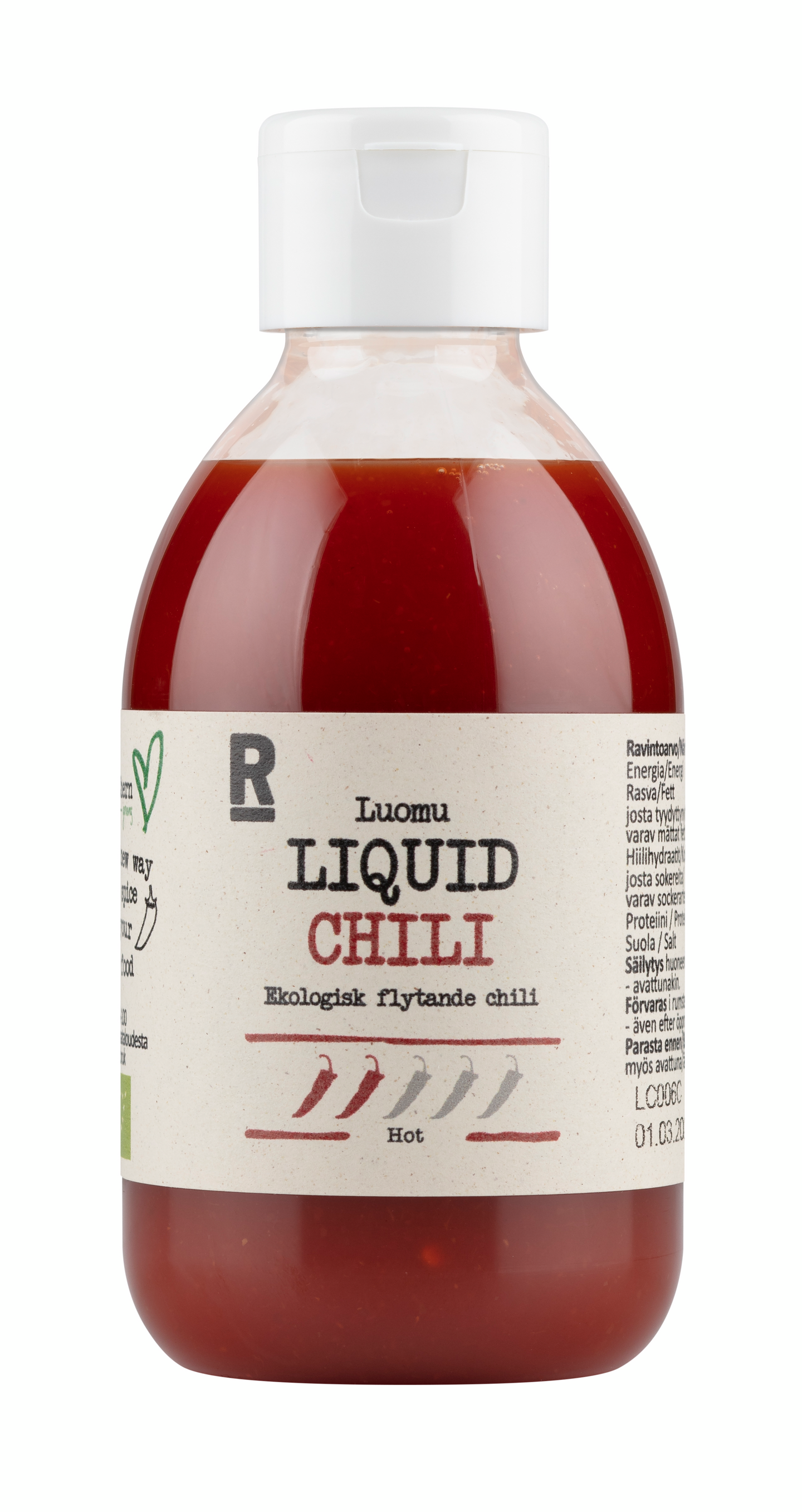 Rajamäen liquid chili luomu 240ml