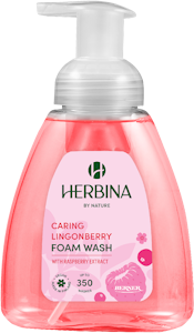 Herbina 300ml vaahtosaippua Caring Lingonberry