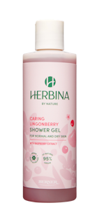 Herbina 250ml suihkugeeli Caring Lingonberry