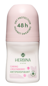 Herbina 48H antiperspirantti roll-on 50ml  Caring Lingonberry