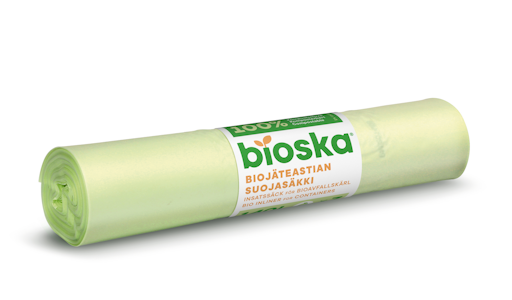 Bioska 7kpl 140L 850x1400x0.02 natural biojäteastian suojasäkki