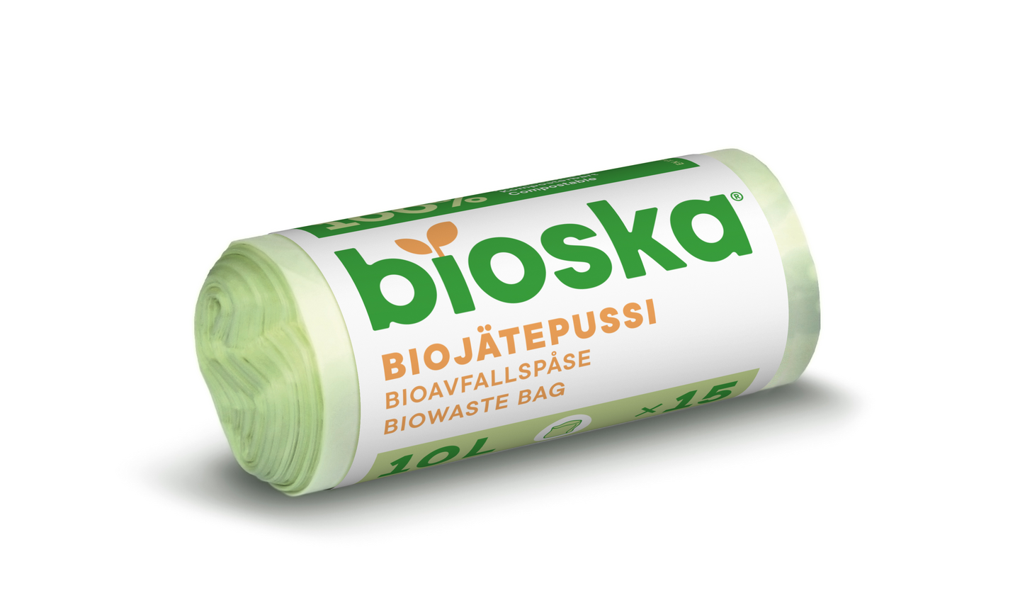 Bioska jätepussi 10l 15kpl