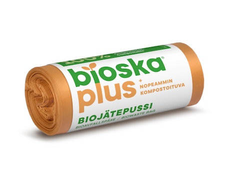 Bioska+ biojätepussi 20l 420x500 15kpl ruskea