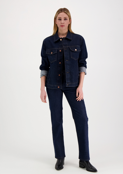 Lee Cooper LC JASON tummansininen Relaxed Unisex fit farkkutakki