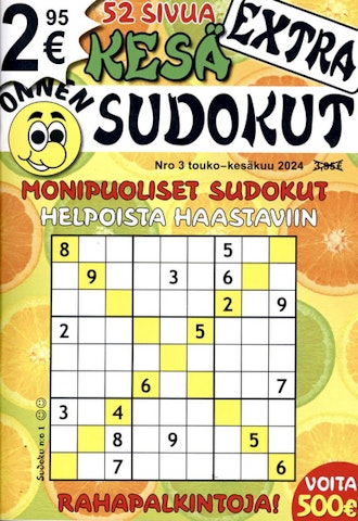 Onnen Sudokut Extra aikakauslehti