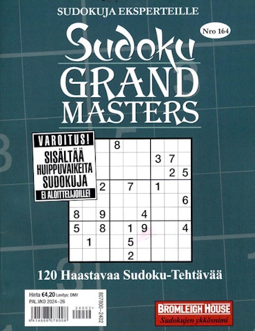 Sudoku Grand Masters aikakauslehti