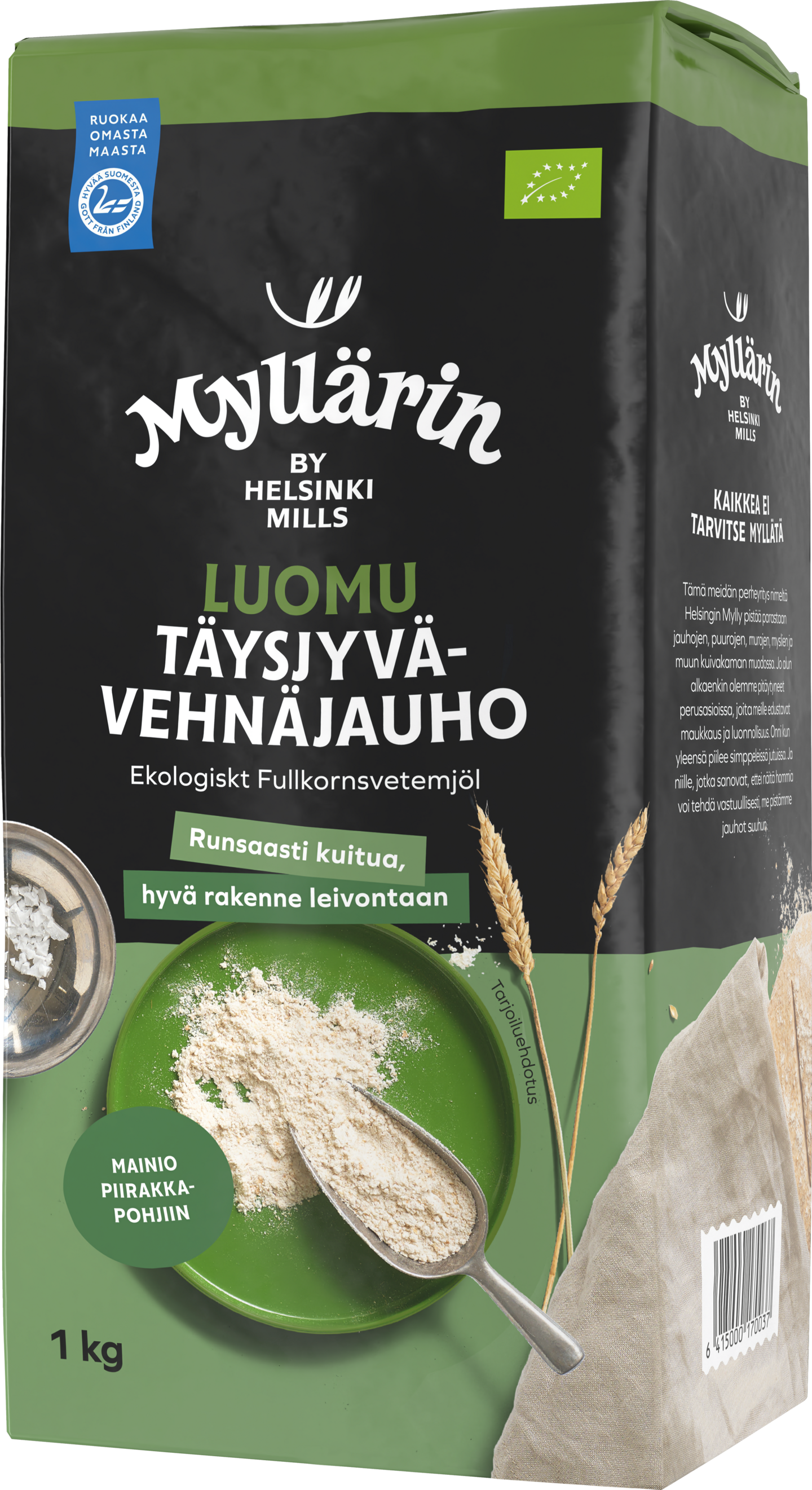 Myllärin Luomu Täysjyvävehnäjauho 1kg