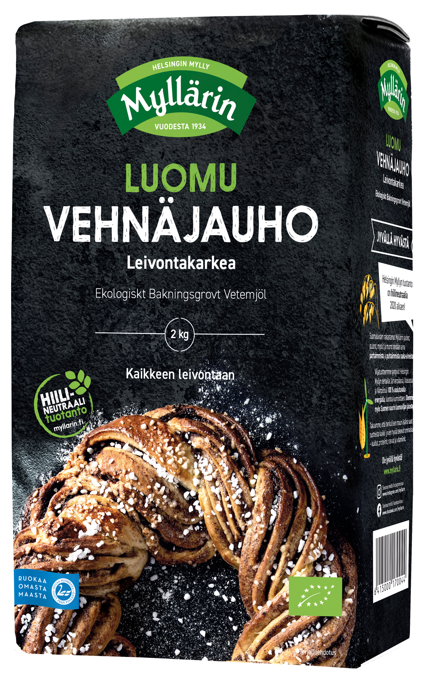 Myllärin Luomu Leivontakarkea vehnäjauho 2kg