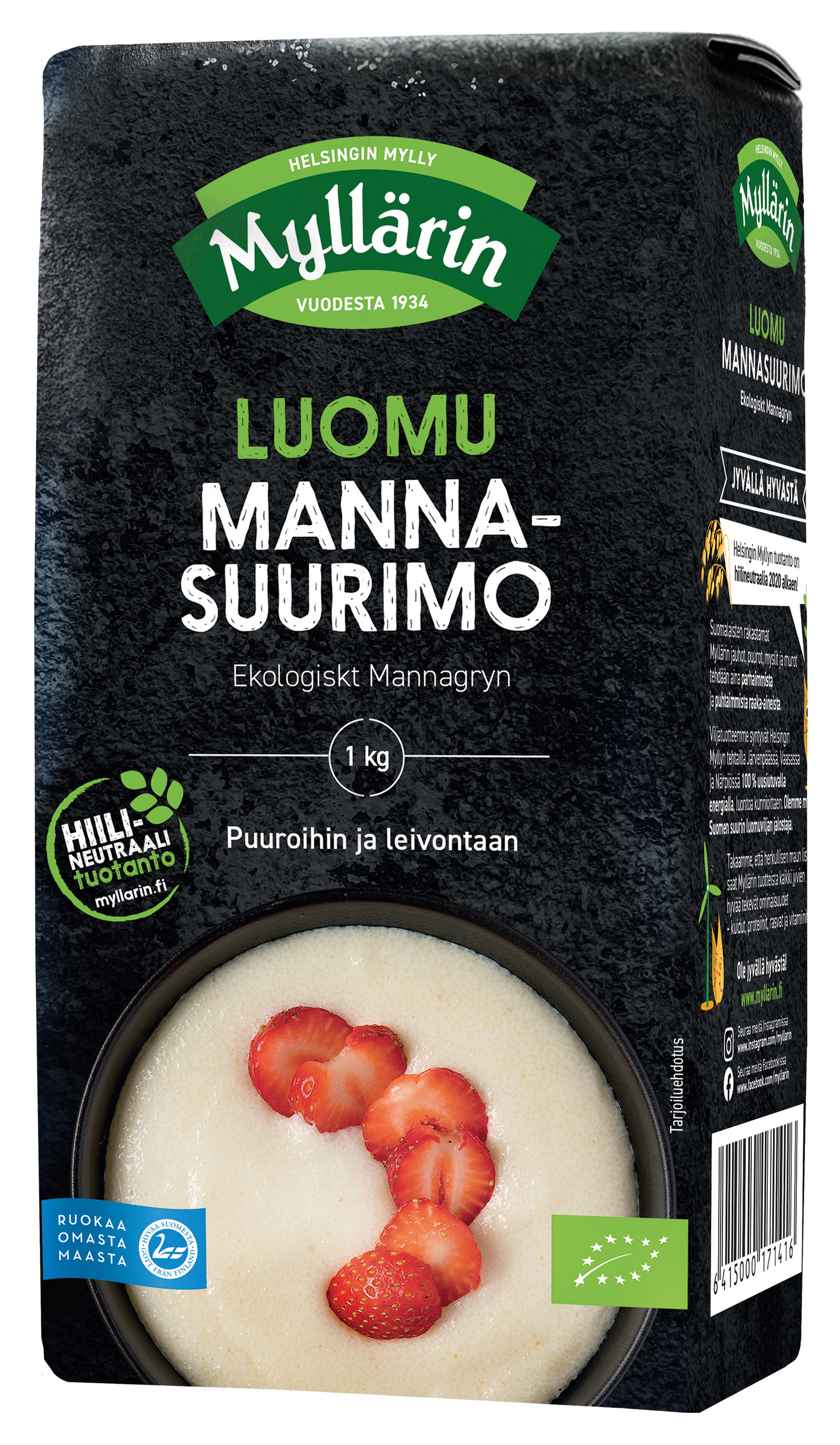 Myllärin Luomu Mannasuurimo 1kg