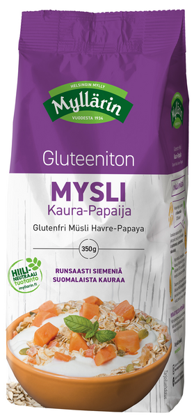 Myllärin Gluteeniton Mysli Kaura-Papaija 350g