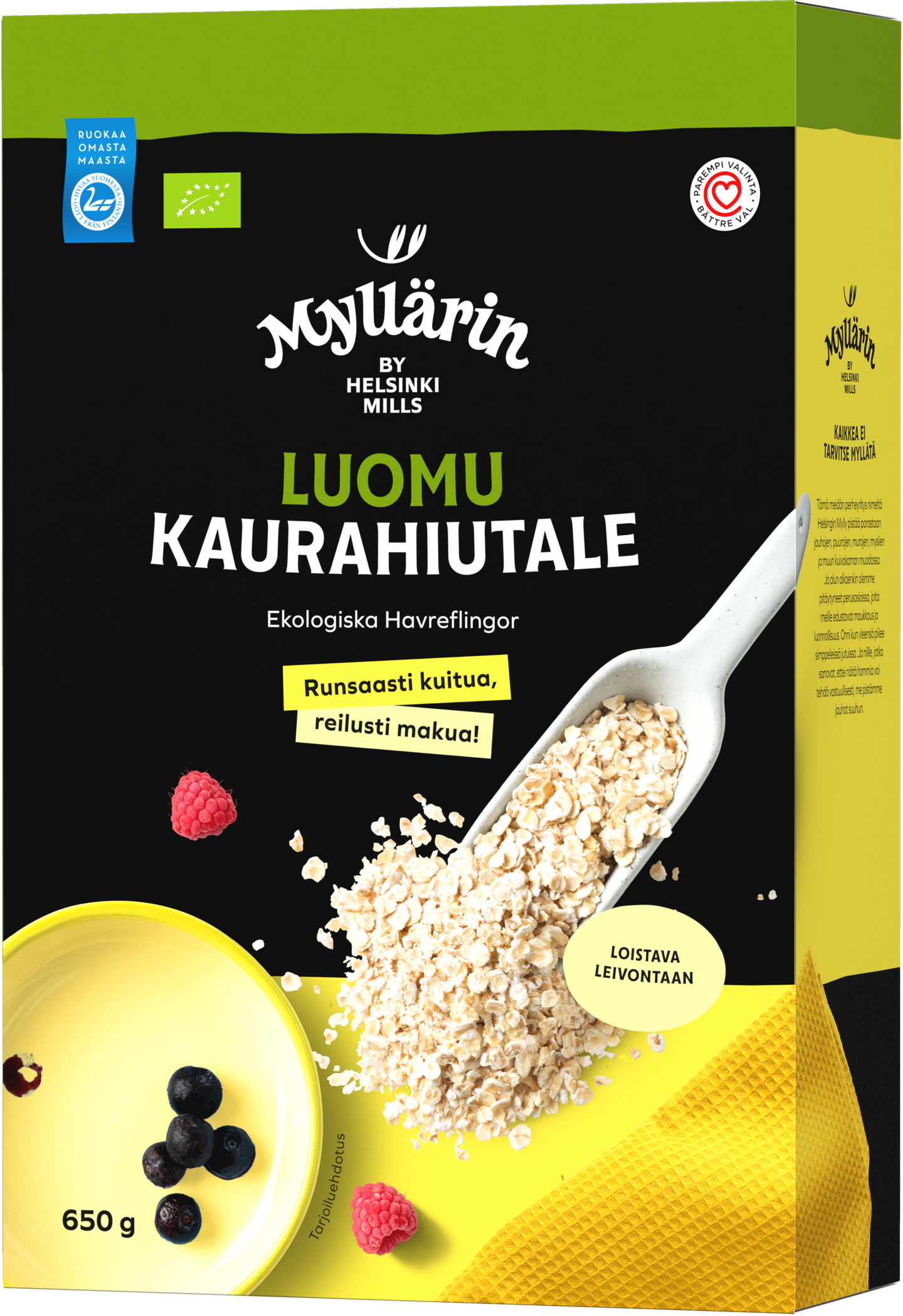 Myllärin Luomu Kaurahiutale 650g