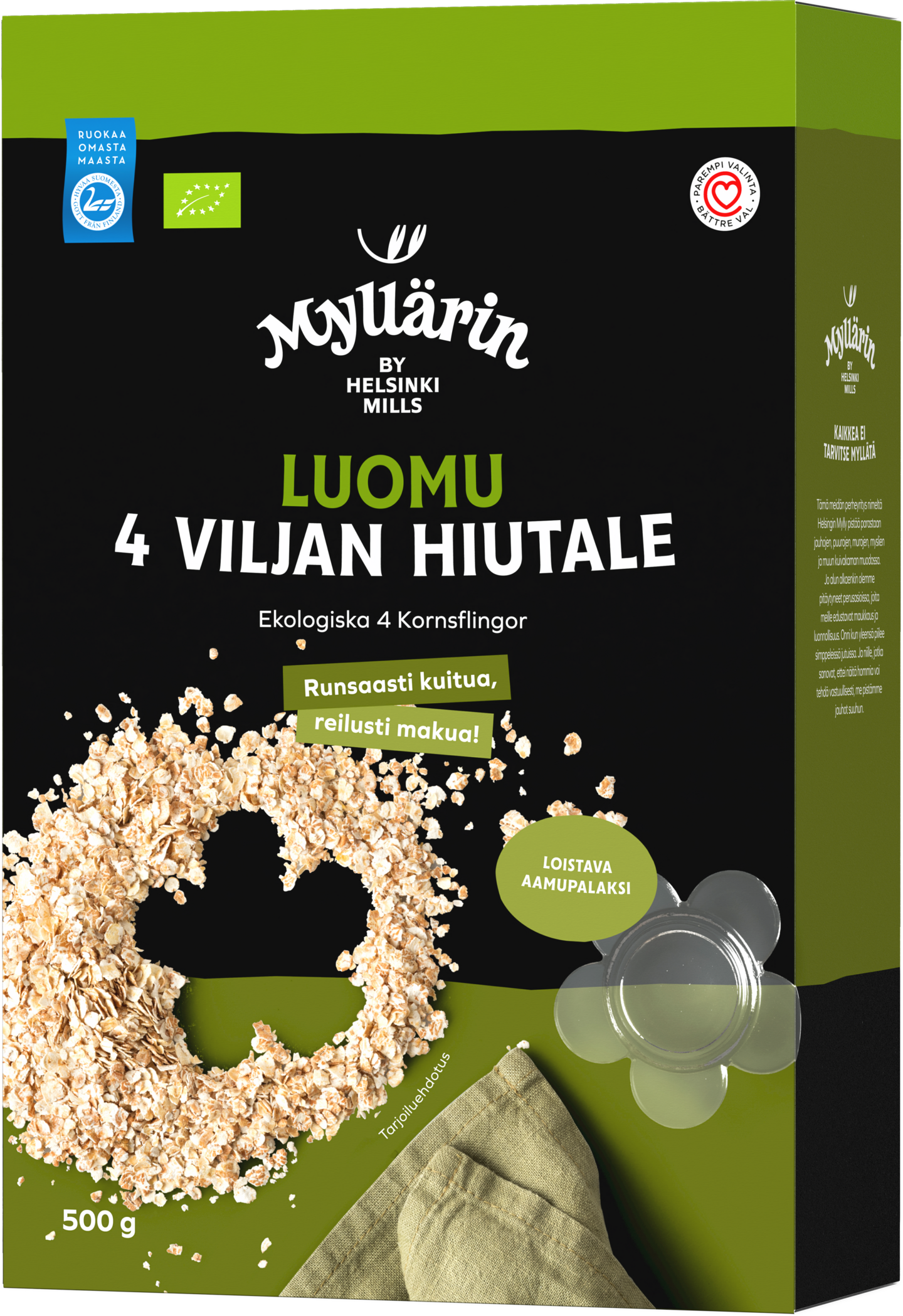 Myllärin Luomu 4-viljan hiutale 500g