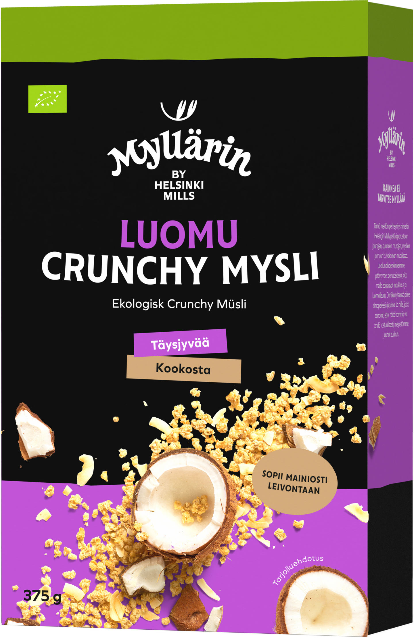 Myllärin Luomu Crunchy Mysli 375g