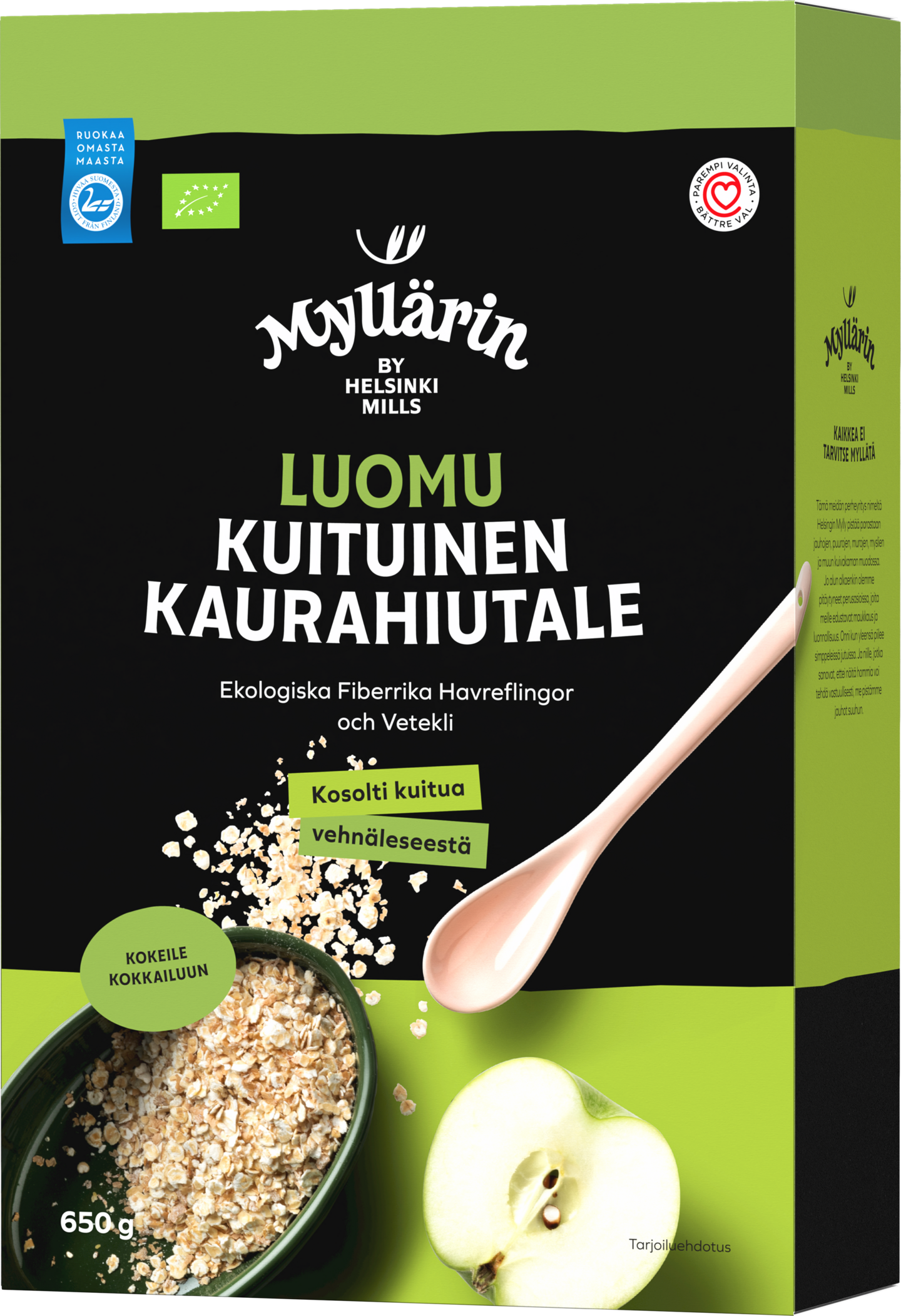 Myllärin kuituinen kaurahiutale 650g luomu | K-Ruoka Verkkokauppa