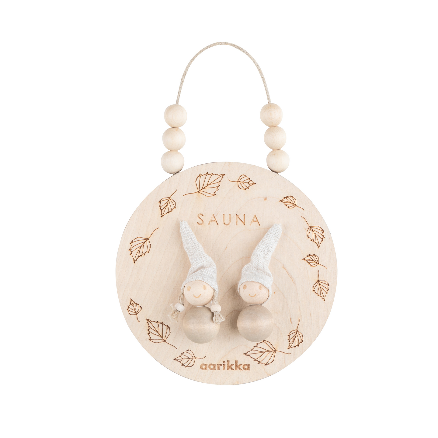 Aarikka Tonttu saunavuoro -kyltti