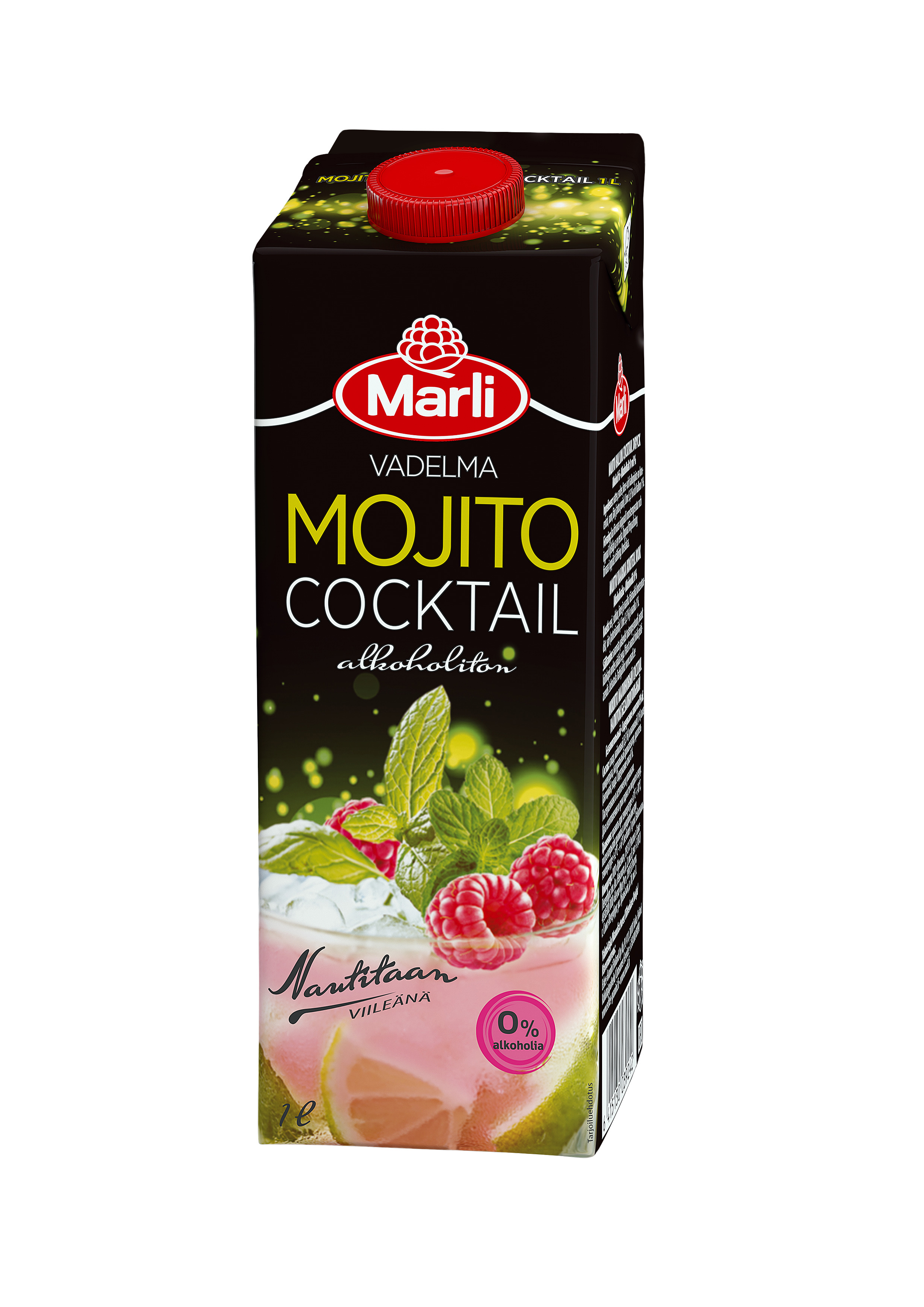 Marli Cocktail 1l vadelma mojito alkoholiton | K-Ruoka Verkkokauppa