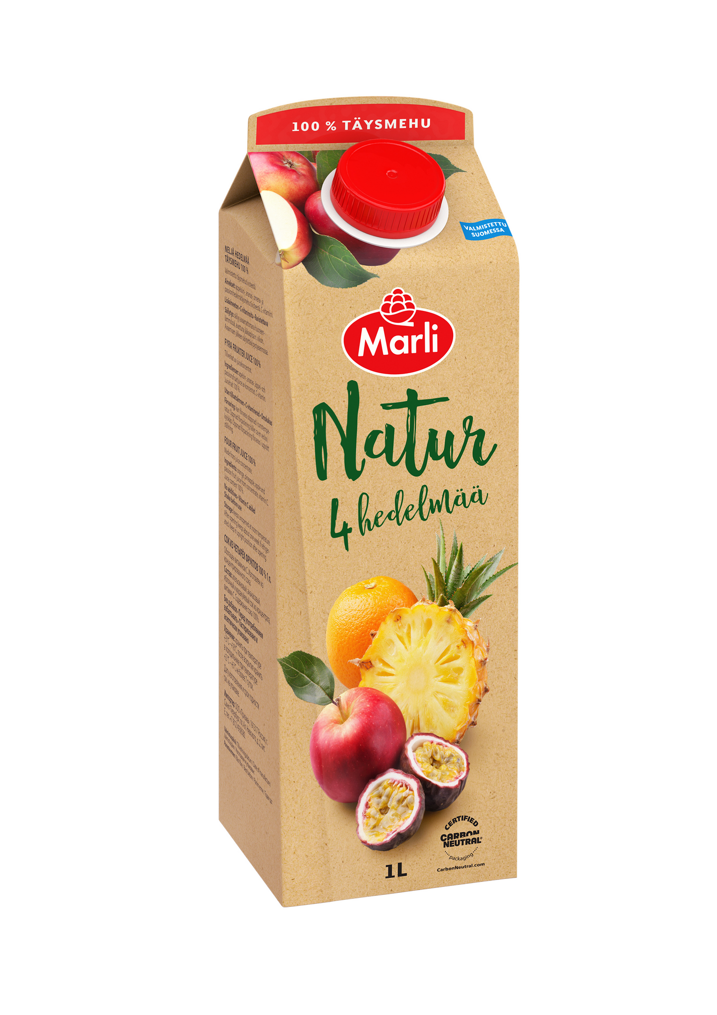 Natur 4 hedelmää täysmehu 1l