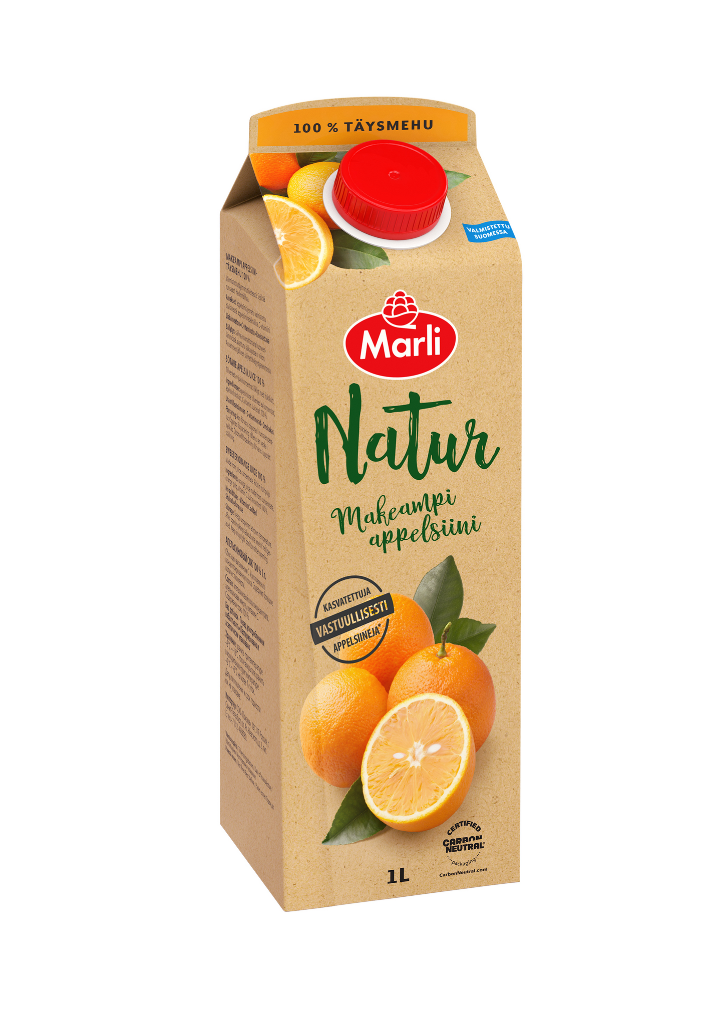 Natur makeampi appelsiinitäysmehu 1l