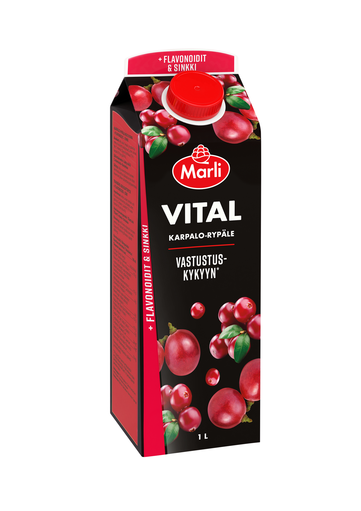 Vital karpalo-rypälejuoma 1l 1/4LAVA