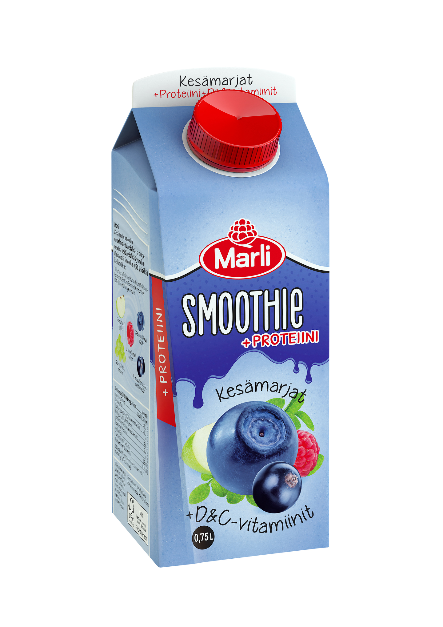 Marli kesämarjat smoothie + D&C -vitamiinit ja proteiini 0,75l | K-Ruoka  Verkkokauppa