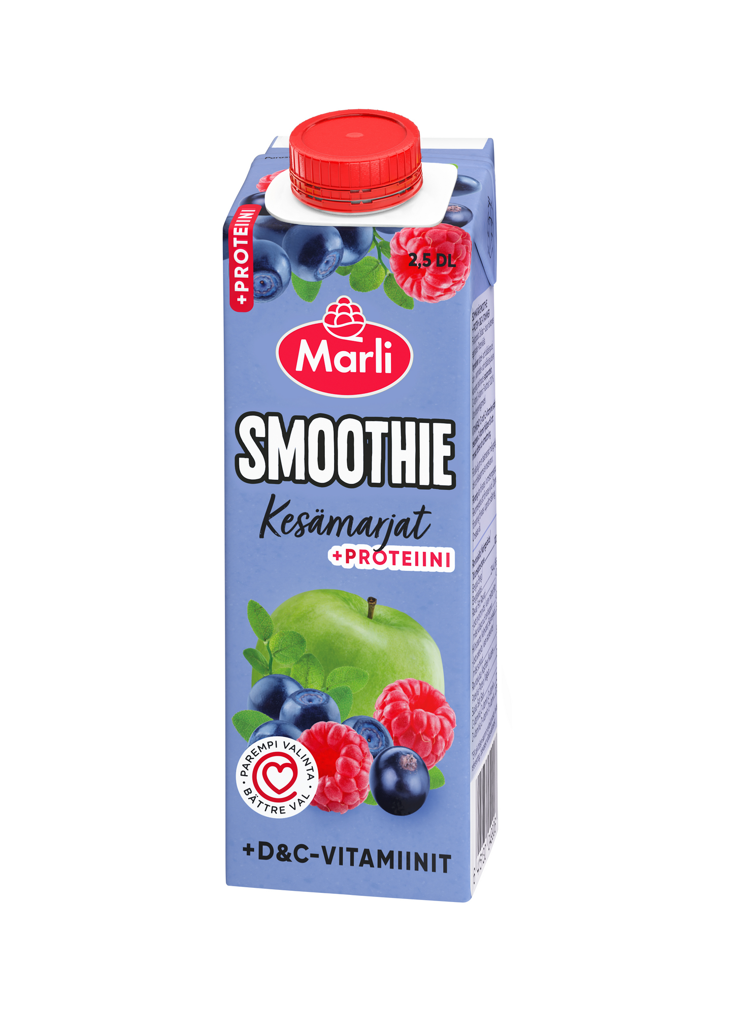 Marli kesämarjat smoothie D&C -vitamiinit ja proteiini 2,5dl