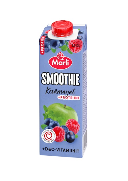 Marli kesämarjat smoothie D&C -vitamiinit ja proteiini 2,5dl | K-Ruoka  Verkkokauppa