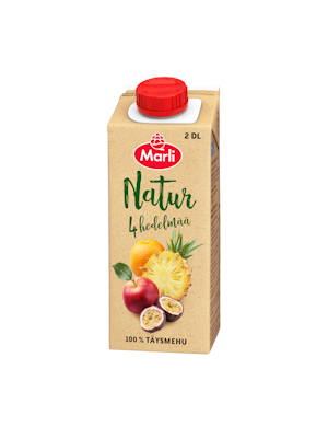 Marli Natur neljä hedelmää täysmehu 2dl