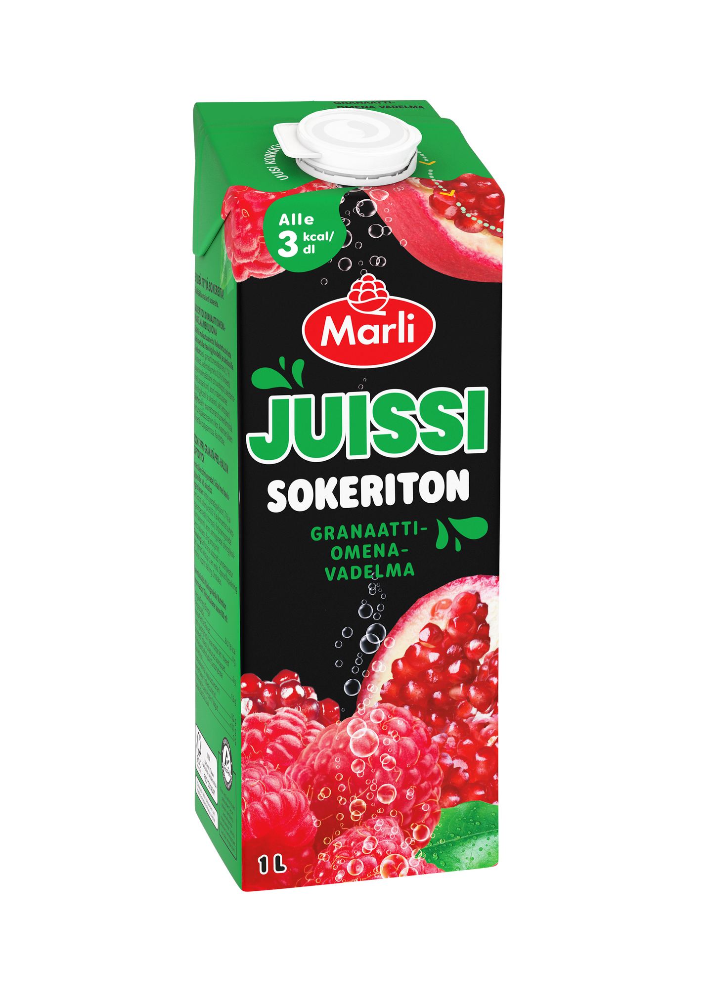 Marli Juissi sokeriton granaattiomena-vadelma 1l