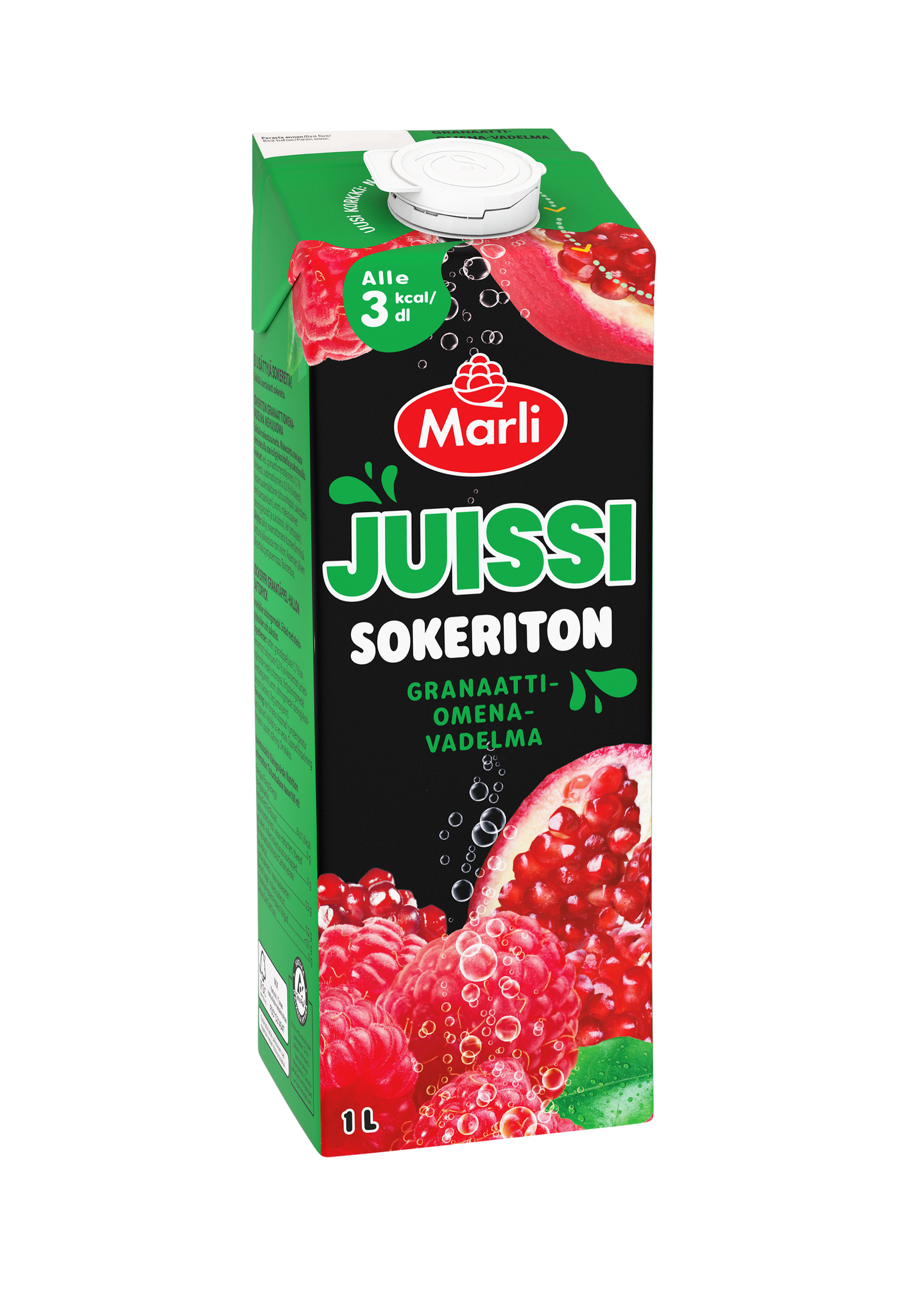 Marli Juissi sokeriton granaattiomena-vadelma 1l