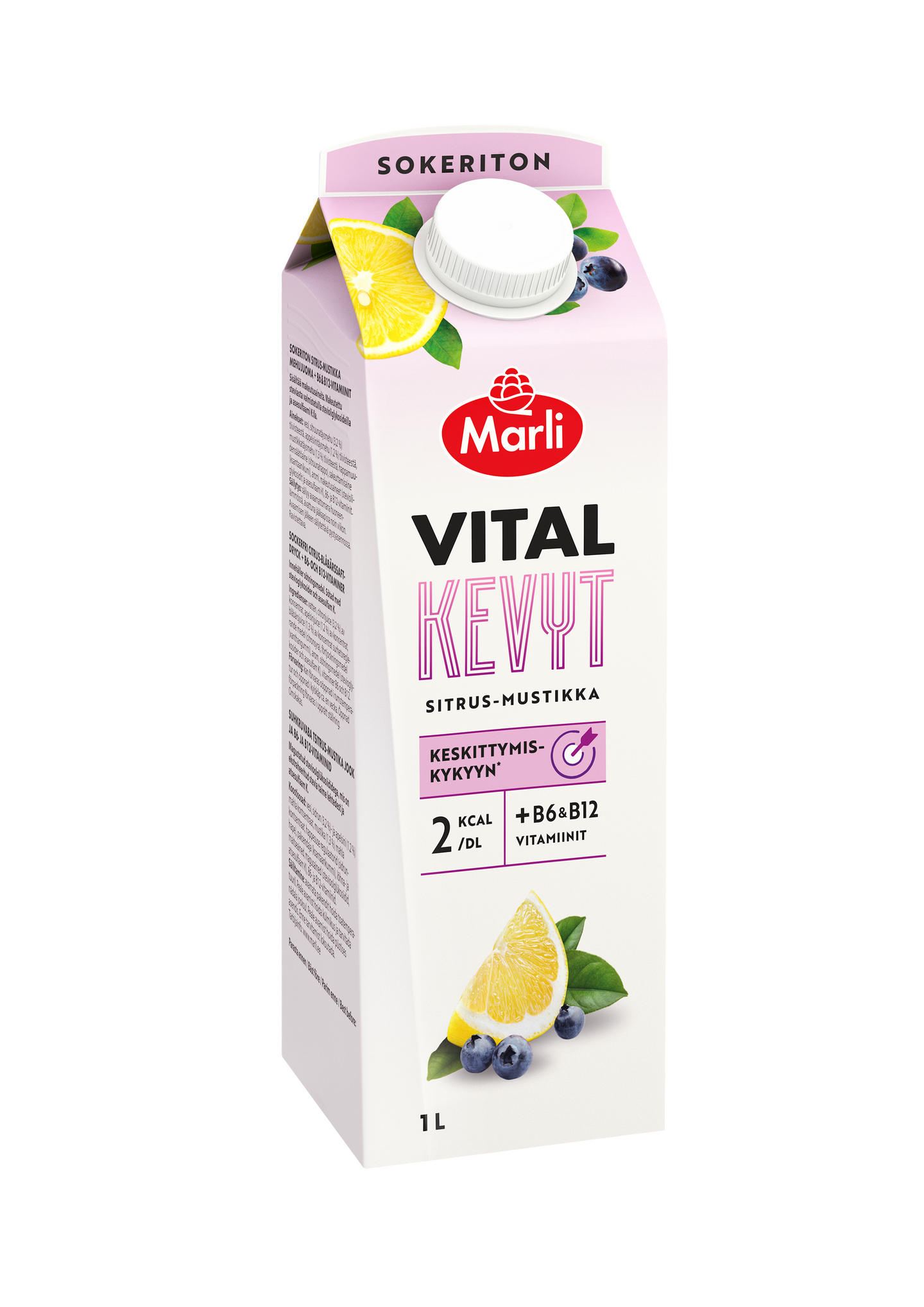 Marli Vital kevyt sitrus-mustikka 1l