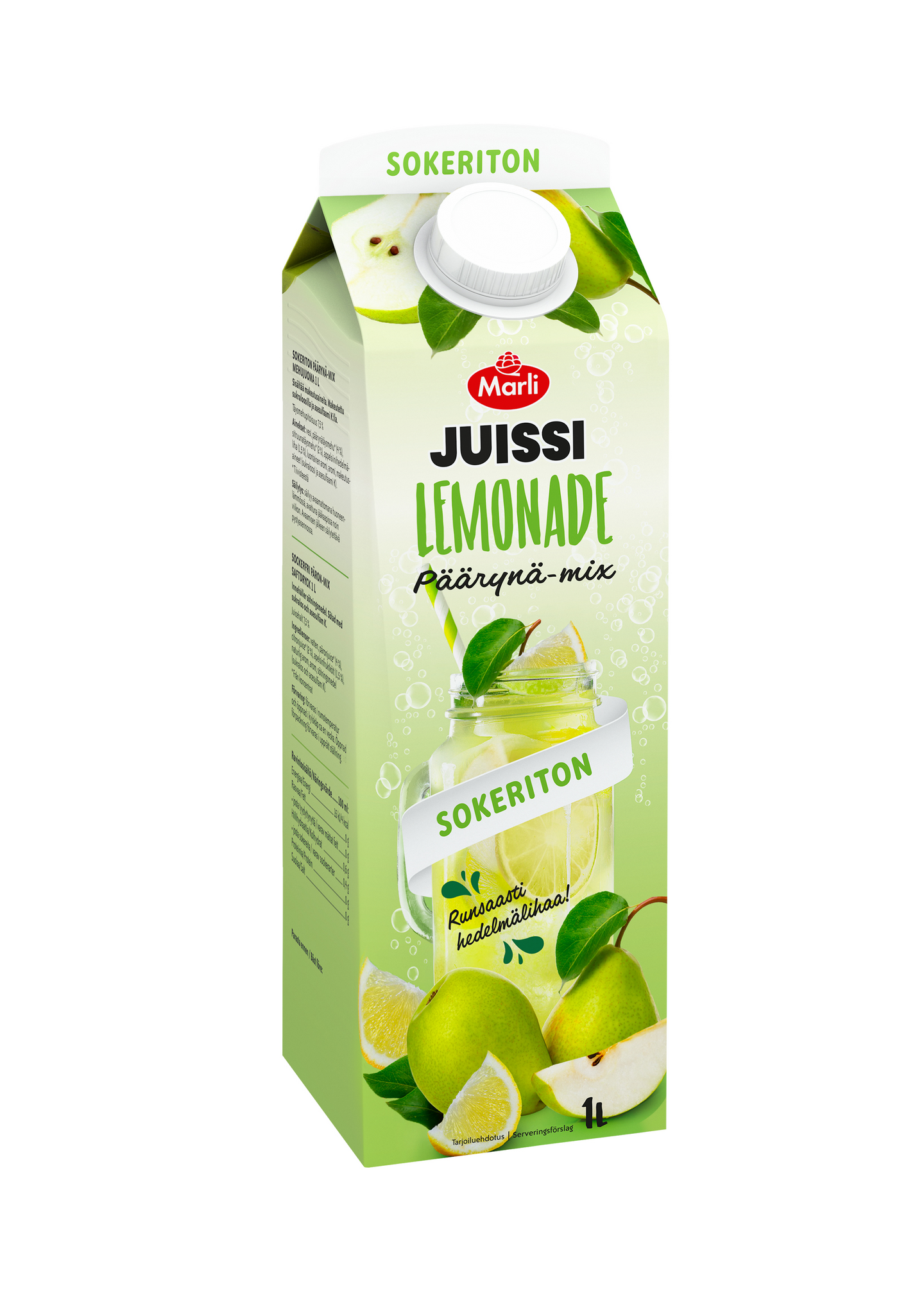 Marli Juissi Lemonade Sokeriton Päärynä mix mehujuoma 1l QPA