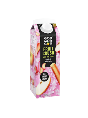 God Morgon Fruit Crush mehujuoma 1l omena-raparperi