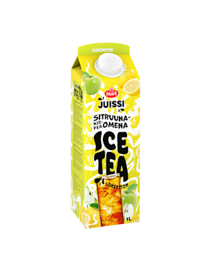Marli Juissi Ice Tea Sokeriton Sitruuna-kirpeä omena jääteejuoma 1l
