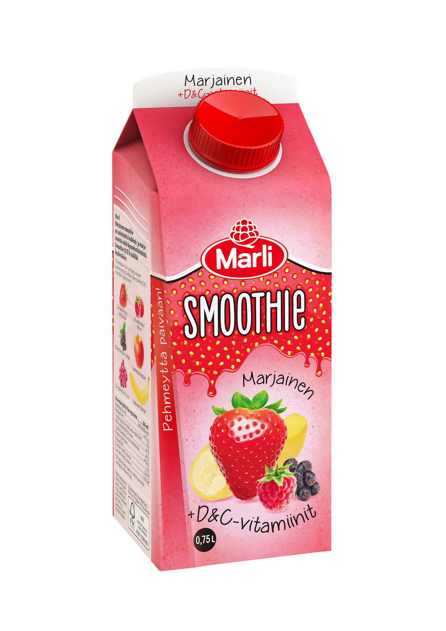 Marli Marjainen smoothie + D&C vitamiinit 0,75l | K-Ruoka Verkkokauppa