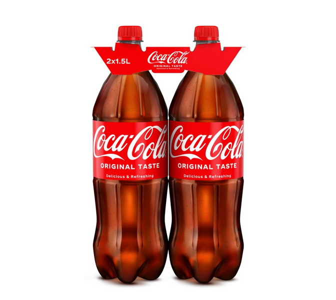 Coca-Cola 1,5l 2-pack virvoitusjuoma