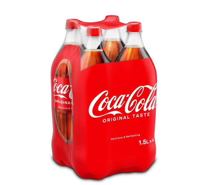 Coca-Cola 1,5l 4-pack virvoitusjuoma